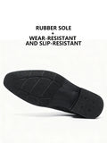 Classic Retro Dress Men's Monk Leather Shoes With Pointed Toe Buckle Business Office Wedding Comfortable Men's Oxfords Shoes