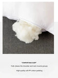 1pc White Bounce Back Pillow Solid Color Soft Comfortable Bedroom Bed Sleep 5star Hotel Home Single Adult Pillow