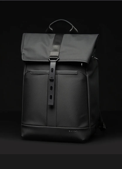 BANGE 15.6-inch laptop Men's business backpack waterproof multi compartment travel bag Black backpack suitable for men and women