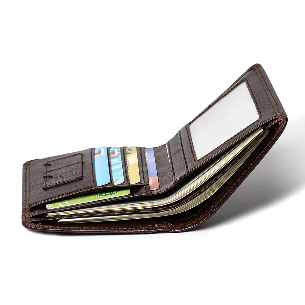 ROOG Elegant Genuine Leather Men's Wallet|Multi-Card Slot Design|Lightweight and Stylish|Suitable for Everyday and Business Use