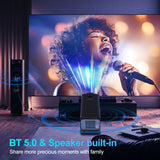 Proyector Magcubic 4K Android 11 con resolución nativa 1080P, 390ANSI, HY320, Wifi dual, Bluetooth 5.0, 1920 x 1080P, proyector de cine portátil actualizado HY300