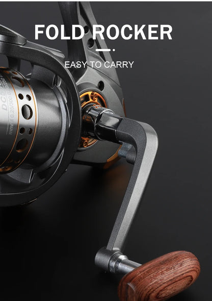 BILLINGS DC 1000~7000 Series,5.2:1 Gear Ratio,26LB Max Drag,CNC Metal Spool,Spinning Fishing Reel,For Freshwater Saltwater