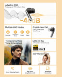 QCY MeloBuds Pro Adaptive Hybrid Active Noise Cancelling Wireless Earbuds 46dB Bluetooth 5.3 LDAC Hi-Res Audio 34H Earphones