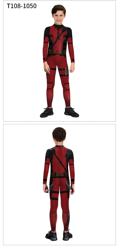 Halloween Adult Show Costume Marvel Costumes Deadpool Wolverine Play Costumes Slim Jumpsuit