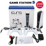 GS5 Game Station 5 Video Game Console With 200 Classic Games 8 Bit TV Console Retro USB Wired Handheld Two Game Player AV Output