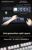 Teclado mecánico inalámbrico SKYLOONG GK104 Pro de tamaño completo con 3 modos, pantalla 2.0, 3 perillas, interruptor silencioso intercambiable en caliente, teclas PBT