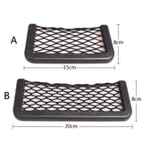 Car Organizer Mesh Storage Bag Net Pocket Mobile Phone Holder Auto Accessories Multi Function Car Storage Net Pocket