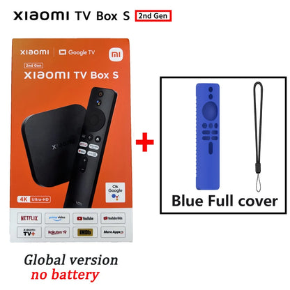 Original Global Version Xiaomi TV Box S 2nd Gen 4K Ultra HD 2G 8G WiFi BT5.2 Google TV Cast Netflix Smart TV Box Media Player