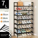 Metal sapato prateleira para sala de estar, simples calçado organizador, stand titular, espaço-Saving prateleira