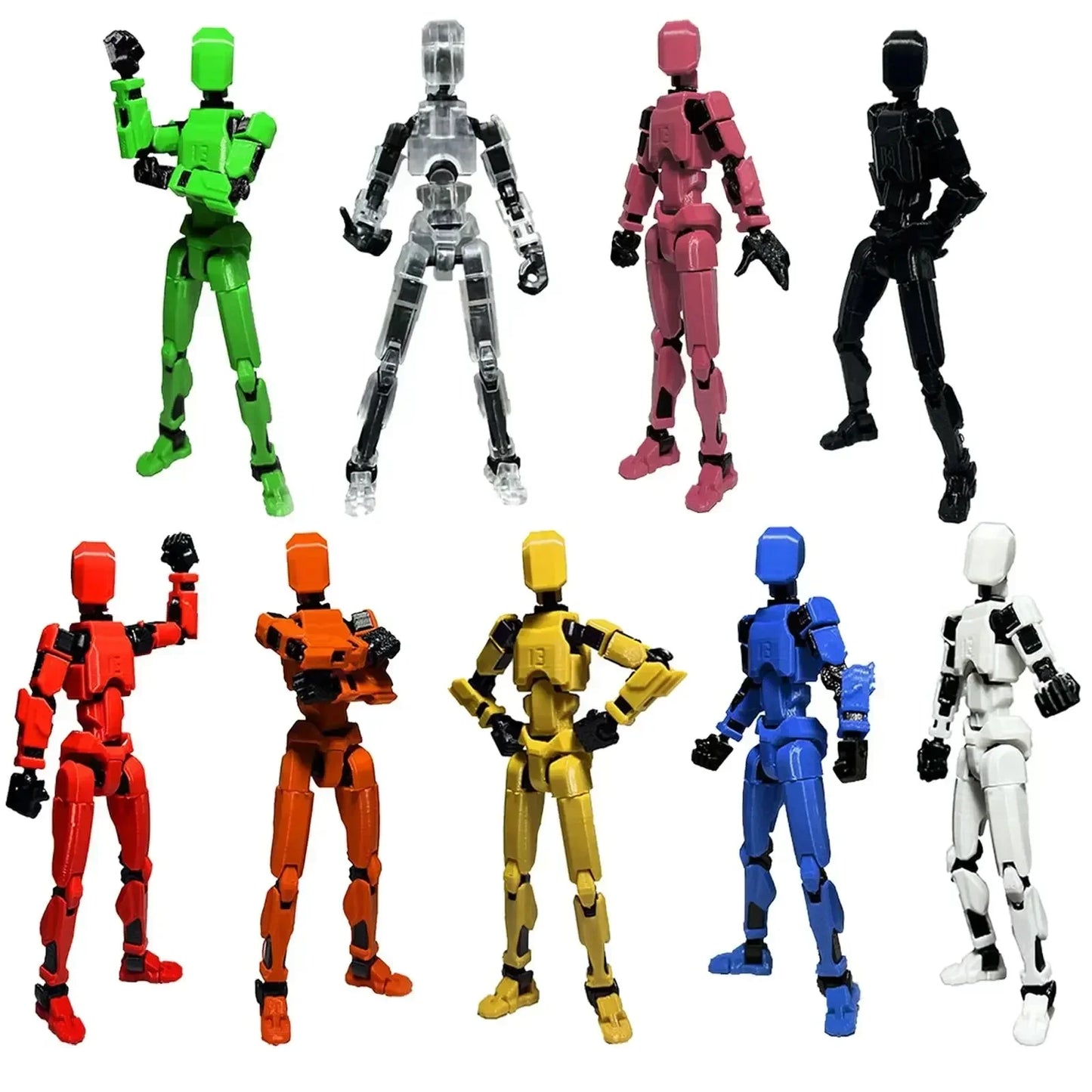 Robot multiarticular movible Shapeshift 2.0, maniquí impreso en 3D, 13 figuras de acción, juguetes para niños, adultos, juegos para padres e hijos.