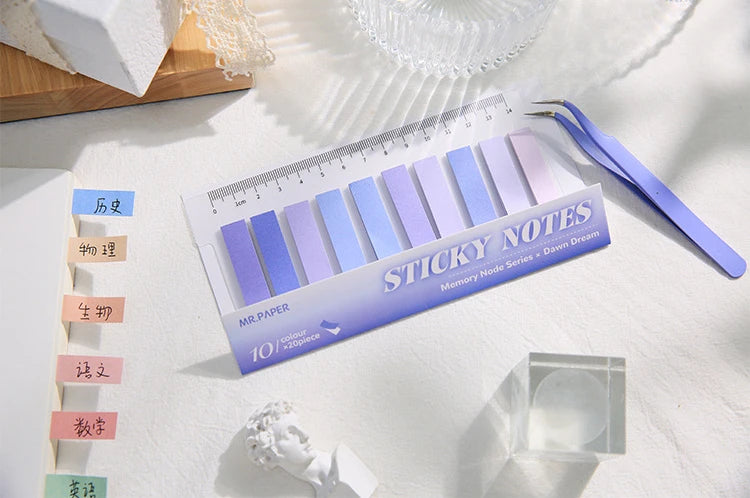 200 Sheets/set of Moranti Colored Index Stickers for Marking, Message Creative Stationery Stickers