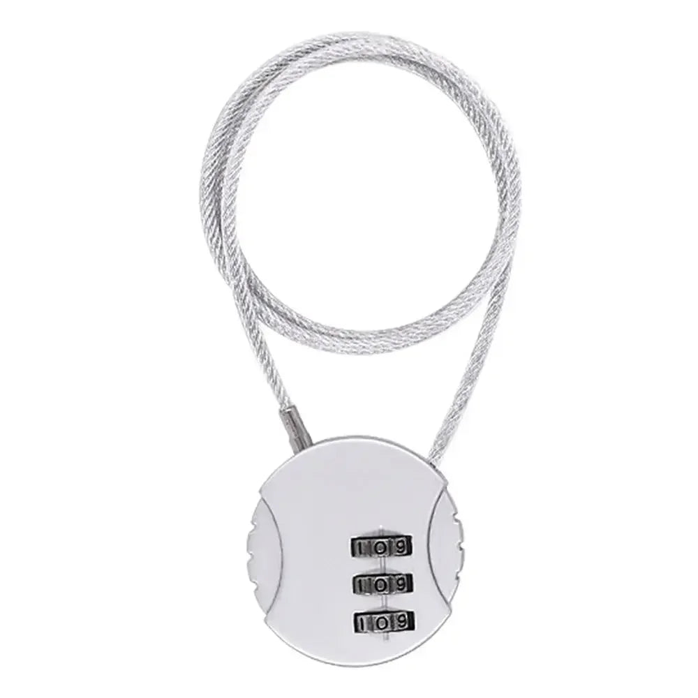 50cm Wire Rope Digital Padlock Password Code Security Lock Smart Combination Lock for Motorcycle Helmet Lock Extended Wire Rope