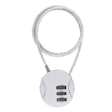 50cm Wire Rope Digital Padlock Password Code Security Lock Smart Combination Lock for Motorcycle Helmet Lock Extended Wire Rope