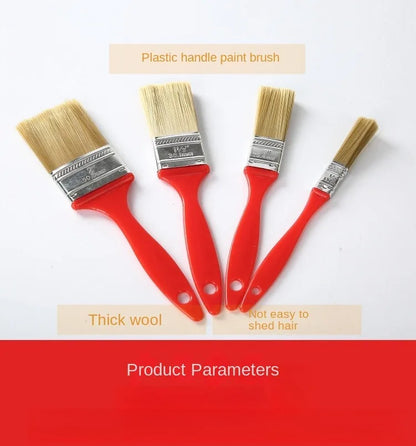 Red paint does not shed dust brush, cleaning brush, paint tools, paint brush