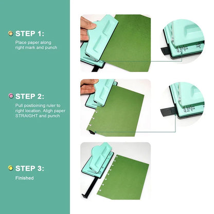 Fromthenon Mushroom Disc Hole Punch 2/4/11 Holes Puncher for A4 B5 A5 Discbound Letter Junior Notebook Planner Stationery