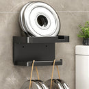 Toilet Paper Holder Plastic Storage Rack Kitchen Towel Placement Of Seasoning Bottles Bathroom Wall Roll Of Paper Phone Storage