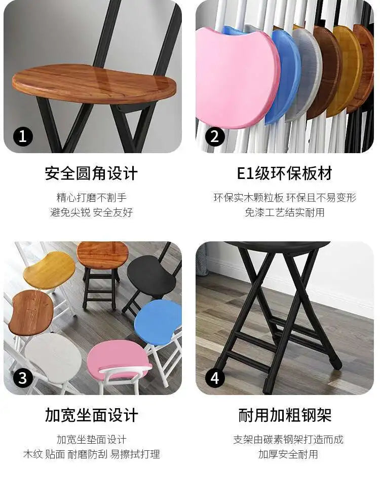 Custom Nordic Dining Chairs Modern Aesthetic Fold Ergonomic Chair Kitchen Trendy Outdoor Chaises Salle Manger Home Furniture