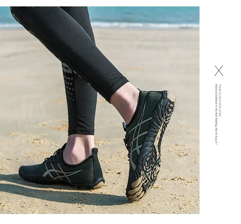 New Men's Hiking Sport Shoes Deep Squat Fitness Shoes Fishing Swimming Wading Shoes Surfing Diving Beach Five-Finger Shoes