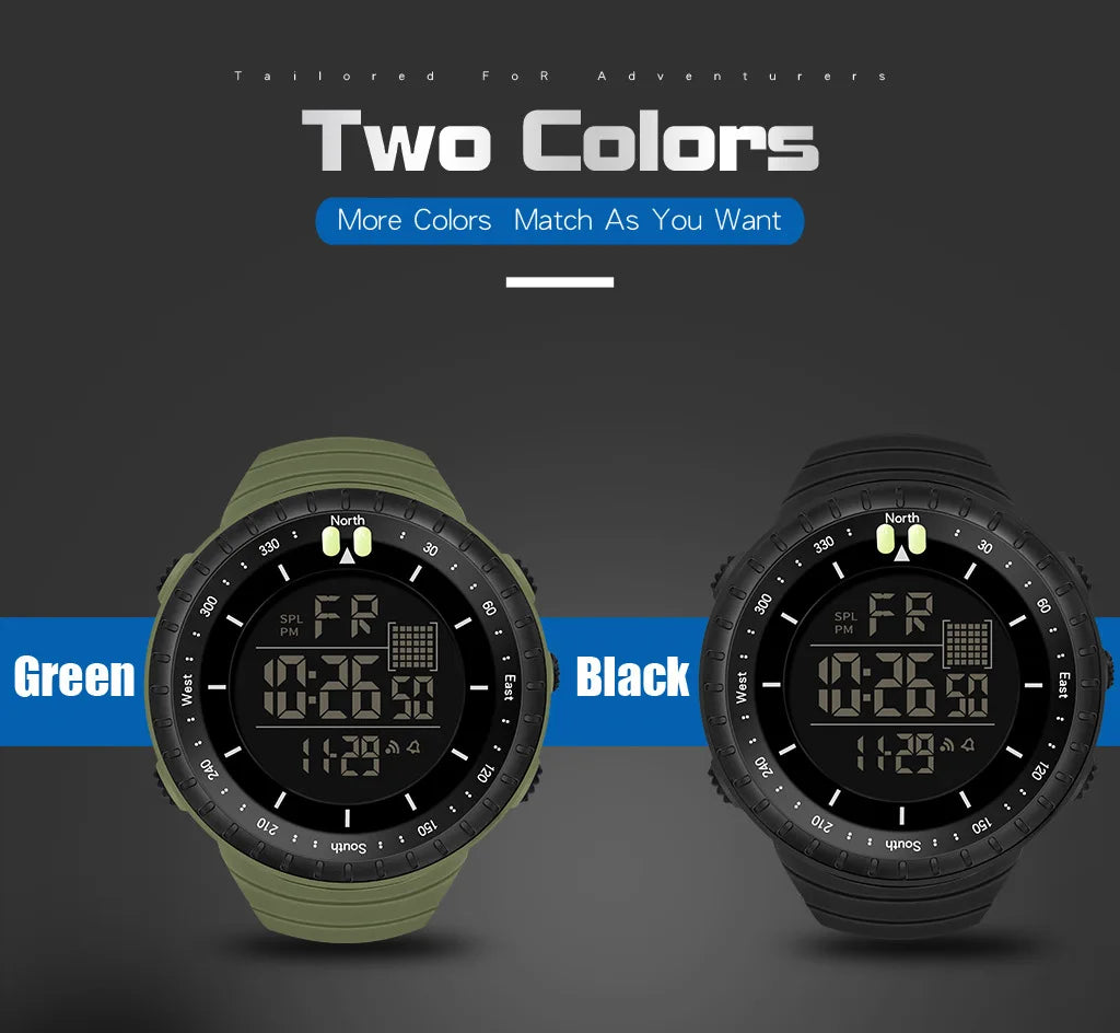 New Sport Digital Watch Fashion Men's Watches Stopwatch with Date Week Display Outdoor Waterproof Electronic Clock sk85