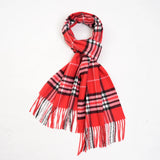 Bufanda tipo chal para hombre con tacto de cachemira cálido a cuadros de Edimburgo, bufanda a cuadros escoceses de estilo preppy
