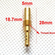 Motorcycle Carburetter Pilot Jet Slow Jet 28mm in length with a 5mm Round Head for Keihin Carb Carburetor Size 30-78