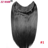 ZZHAIR 100% Brazilian Human Remy Hair Extensions 120g-200g 16"-26" U Piece Wig Clip-in Natural Straight
