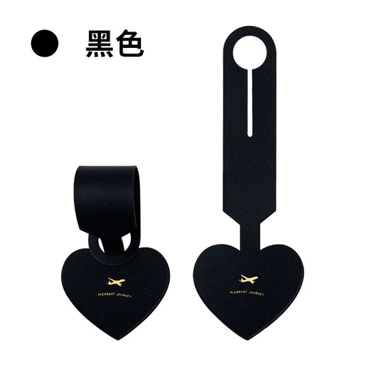 Heart-shaped Cute Luggage Tag Women Men Holiday Travel Accessories Suitcase Tags Name ID Address Label Travel Luggage Tags