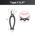 Onnfnag Profissional Root Cutter Bonsai Cutter Concave Edge Scissors Steel Bonsai Tools for Pruning Bonsai Tree Brunches Knots