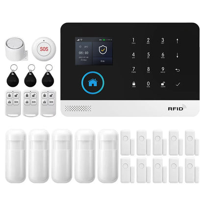 PGST 4G WiFi Alarm System Security Protection Tuya Alexa Smart Life Home Automation Motion Sensor Alarm Security System Kit Set