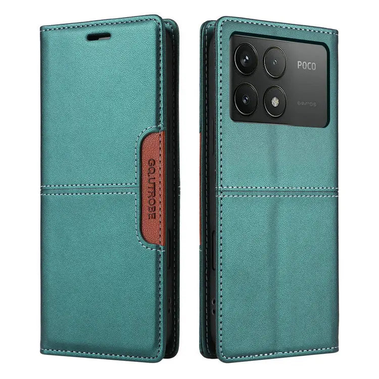 For Poco X7 X6 M7 Pro F7 X 7 5G 4G Leather Flip Case Anti-theft Wallet Card Funda Xiaomi Poco M6 M5s M3 X3 NFC X5 F 6 Book Cover
