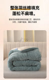 Thick Warm Imitation Lambswool Winter Blanket for Bed, Soft Jacquard Coral Fleece Quilt, Double-Sided Plush Weighted Blanket 5kg