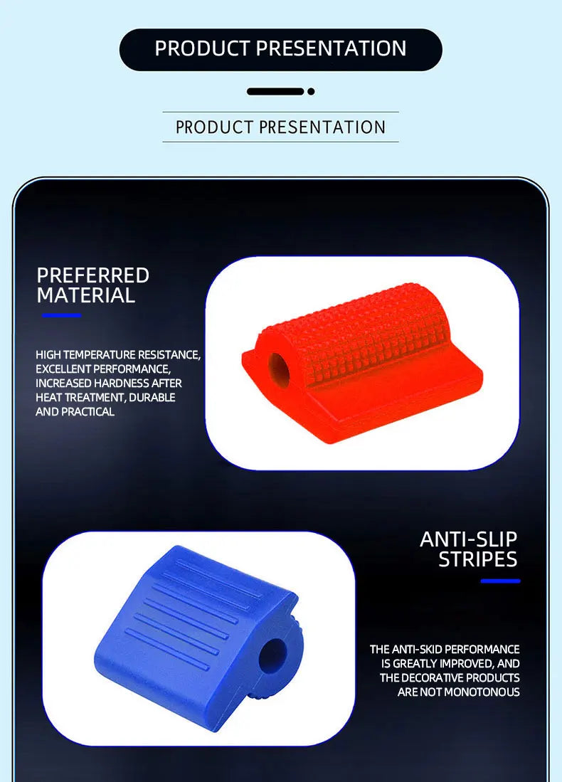 1pc Motorcycle Shift Gear Lever Anti-skid Pedal Rubber Cover Shoe Protector Foot Peg Toe Gel  Motorcycle Rain Boots Accessories