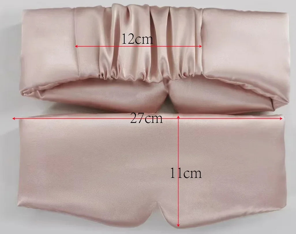 Silk Satin Sleep Mask Comfortable Sleeping Eye Mask Eyeshade Cover Shade Eyes Relax Enlarged Eye Patch Women Men Sleep Health
