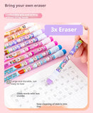 10Pcs/Lot Cute Cartoon HB Pencil With Big Eraser Kawaii Capybara Pony Pencils Student Kids Writing Pen School Stationery Gifts