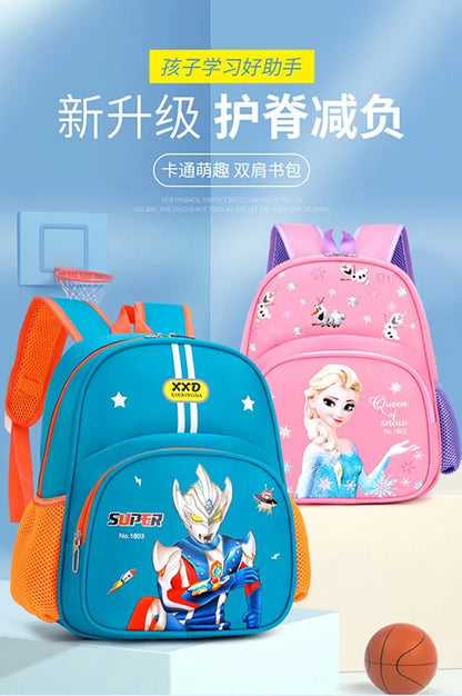 Nuevas mochilas Elsa para niñas de 3 a 7 años, de gran capacidad, impermeables, ligeras, cómodas y transpirables, protegen la columna vertebral.