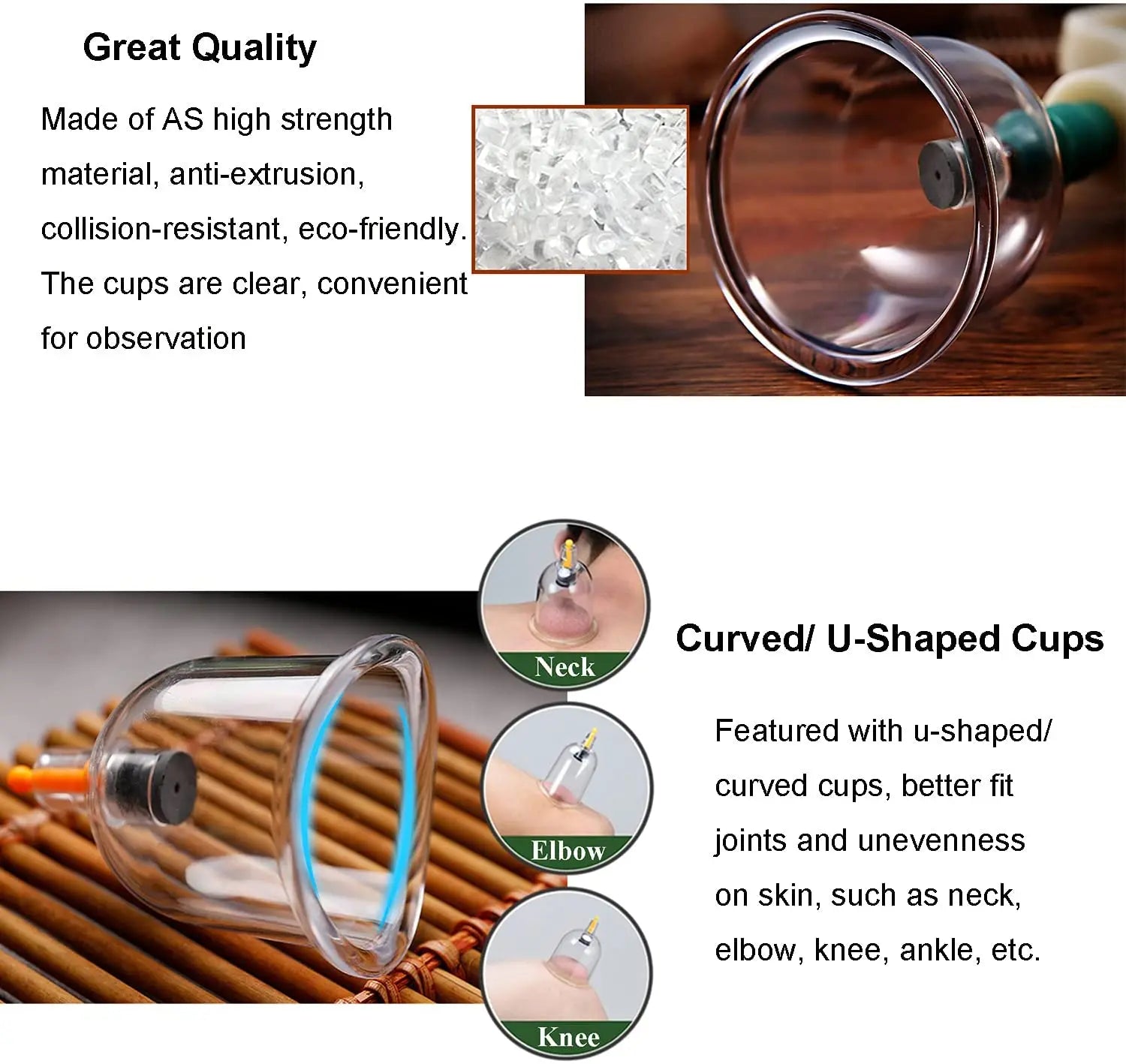 12Pcs Vacuum Cupping Sets with Pumping Gun Suction Cups Back Massage Body Cup Detox Anti Cellulite Cans Healthy Care Jars