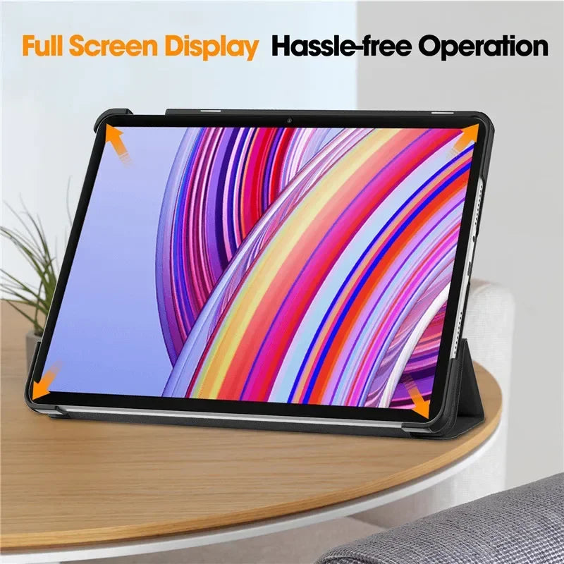 For Xiaomi Redmi Pad Pro 2024 Tri-Folding Flip Stand Case Funda for Red Mi Pad Pro 12.1 Tablet with Auto Sleep Cover