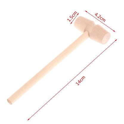 1/2/3/5/10Pcs Wooden Hammer Houten Hammer Mallet Hammer Carving Tool Lederen Craft Sieraden Maken Hammer Tool