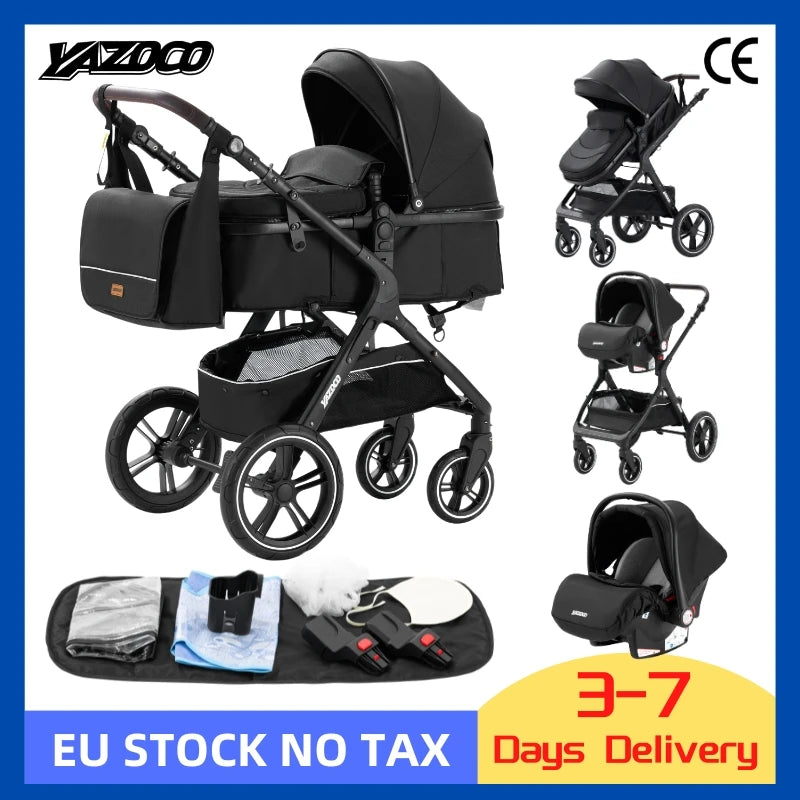 Baby stroller 3 in1,four wheel stroller,2 in 1 baby car,Lightweight strollers,Mutifunction Strollers,baby carriage,Poussette