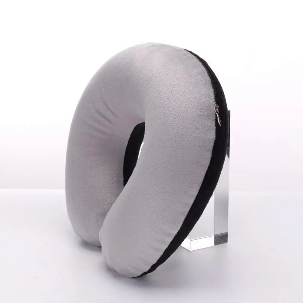 Almohada de cuello en forma de U, inflable, para aliviar la fatiga, para viajes, reposacabezas de vuelo, cojín para dormir en forma de U para avión.