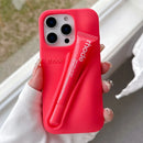 Rhode Case For iPhone 12 13 14 15 16 Pro Max Plus 17 Air Portable Lip Gloss Holder Lipstick Silicone Soft Bumper Cover Lip Glaze