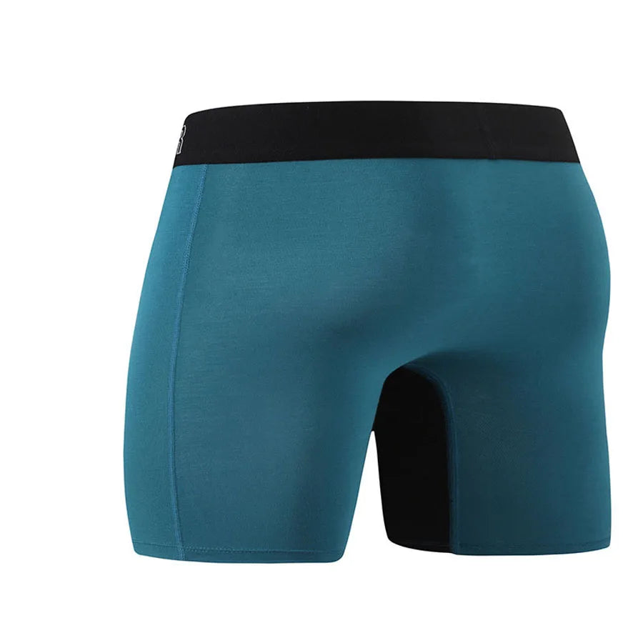 Men's Underpants Boxer Shorts Mid Waist Bamboo Fiber Boxers Plus Size 5XL 6XL 7XL Open Crotch Long Boxer Cotton Men Underwear
