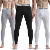 Calzoncillos largos térmicos para hombre, ropa interior de invierno cálida y agradable para la piel, mallas elásticas suaves y cómodas de talla grande.