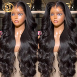 Peruca lace frontal cabelo humano ondulado - alta densidade 250%