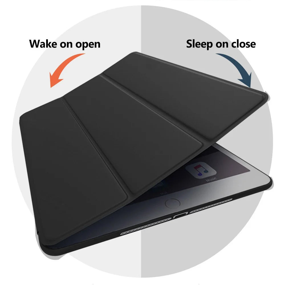 For iPad Pro 13 11 inch 2024 M2 Case Magnetic PU Leather Smart  Shockproof Cover For iPad 2024 New Foldable protective Case