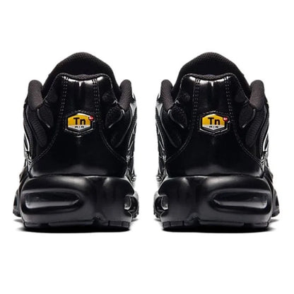 Zapatillas Nike Air Max Plus TN para correr, clásicas, negras triples, para exteriores, para correr, caminar, deportivas, para mujer y hombre.