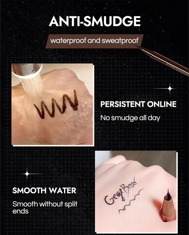 Gege Bear Liquid Eyeliner Pen Waterproof, Smudge-proof, Fast and Precise Makeup, Quick and Smooth Drying