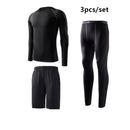 Traje deportivo para hombre, conjuntos para correr, compresión, gimnasio, fitness, ropa deportiva de secado rápido, mallas de baloncesto, ropa interior para correr al aire libre y entrenamiento.