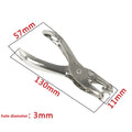 New Hand Held Metal Stationery Round Hole Paper Punch Bind Paper Perforator Cutter Corners Hole Punch DDK02