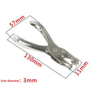 New Hand Held Metal Stationery Round Hole Paper Punch Bind Paper Perforator Cutter Corners Hole Punch DDK02